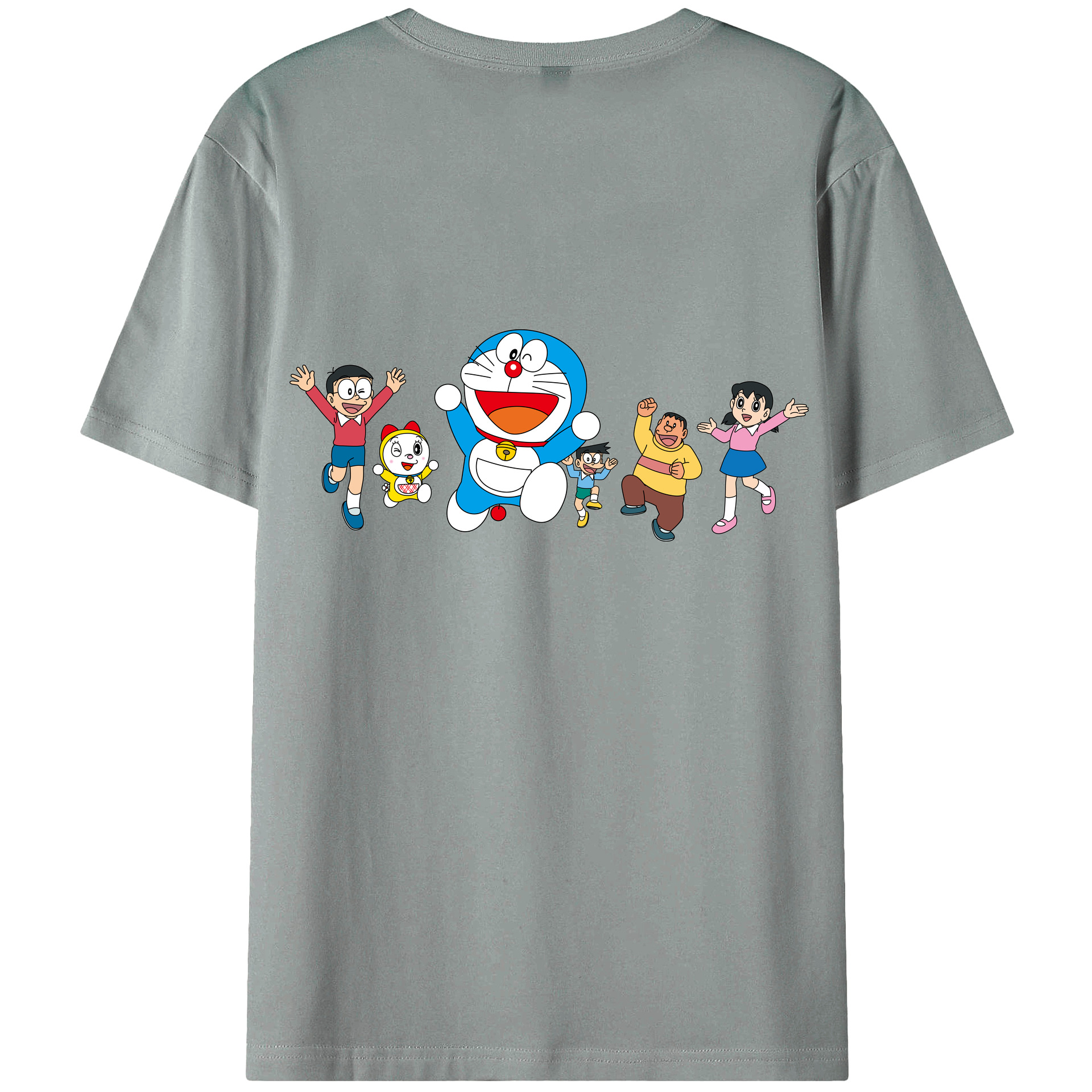 （画像用） ドラえもん 骨川 スネ夫 Doraemon Honekawa Suneo 綿100％ メンズ半袖Tシャツ（バックプリント） 通気性